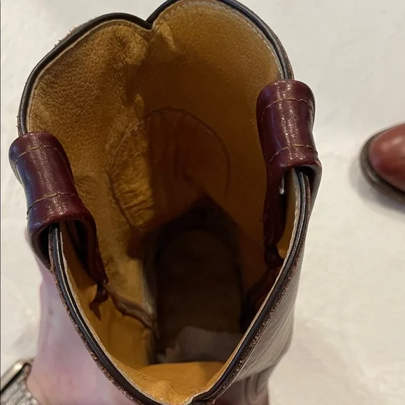 Frye Vintage Brown Leather Cowboy Boots - Men’s 9.5D